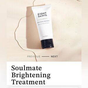 Eight Saints SOULMATE Brightening Treatment Highly effective exfoliator brighten